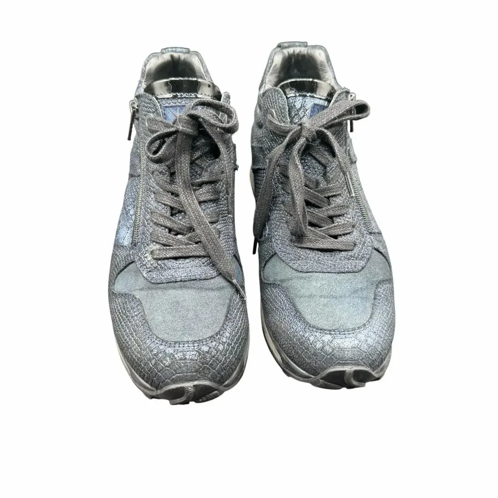 Xsensible Stretchwalker Zip Lace Sneakers Dark Blue Women 7.5 EU 38